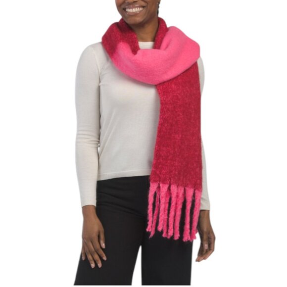 LULLA COLLECTION Color Block 2 Tone Scarf - Picture 1 of 2